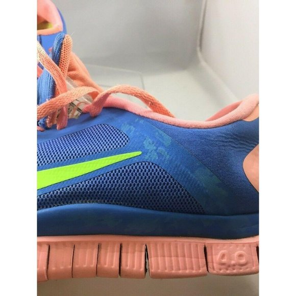 Nike Free 4.0 V3 Womens 11 Blue Lightweight 2013 Running Workout Training Shoes - Picture 9 of 11